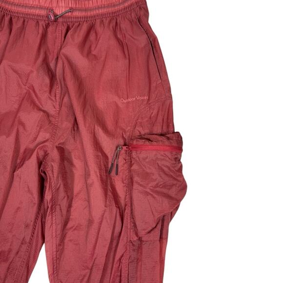 Outdoor Voices Desert Rose Windbreaker Parachute Pocket Pants Size L - Picture 6 of 9